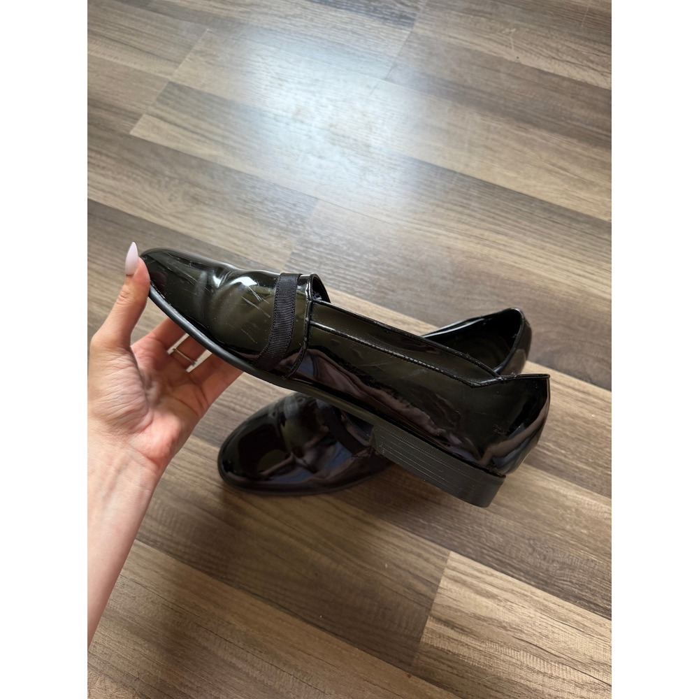 Frederico Leone Loafers Mens 9.5 Black Good Patent Formal Tuxedo Shoes - Picture 8 of 8